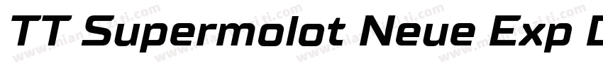 TT Supermolot Neue Exp DemiBold字体转换